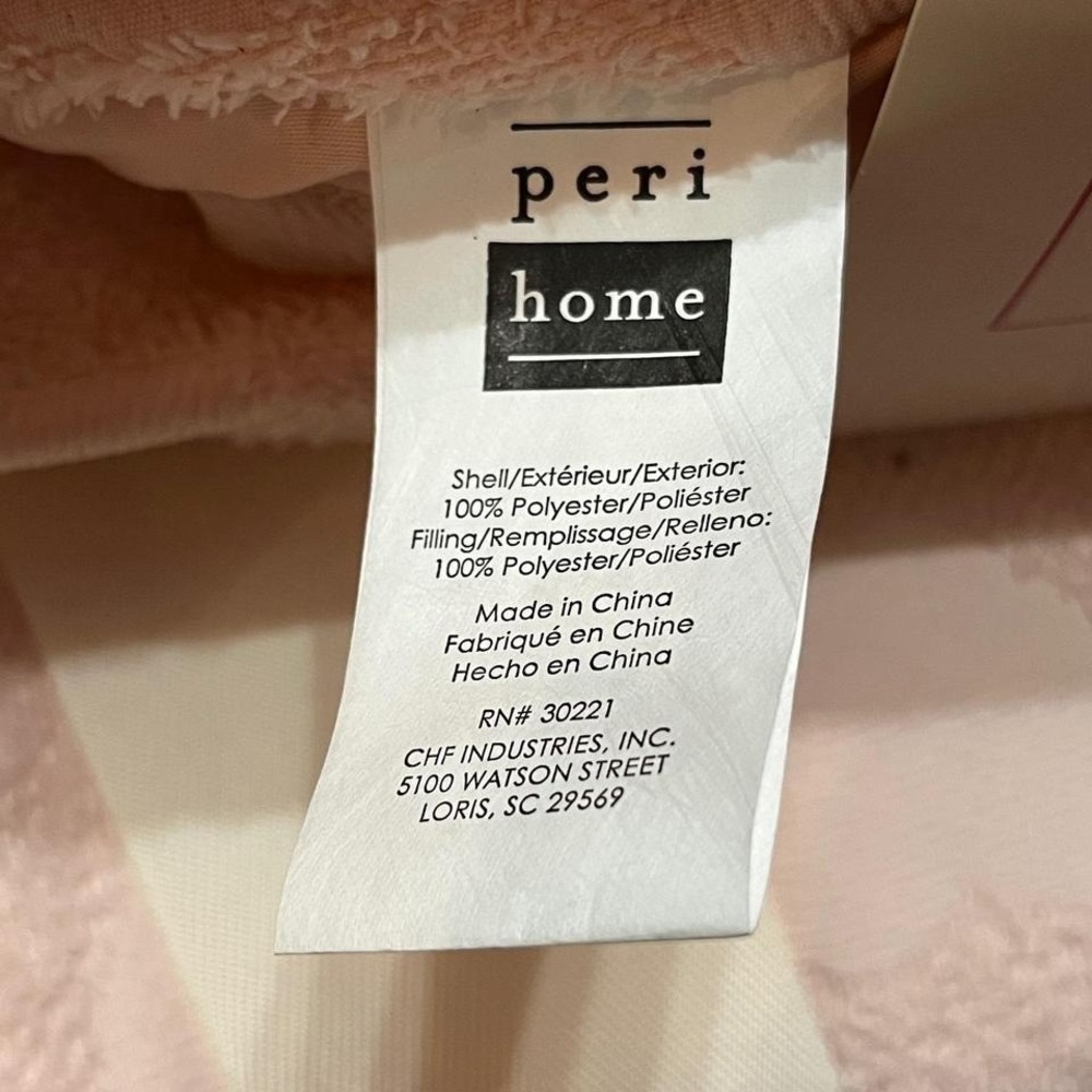 Peri Home Twin Comforter Set Pink Textured Hearts Super Cozy 2 Piece Bedding - Picture 6 of 6